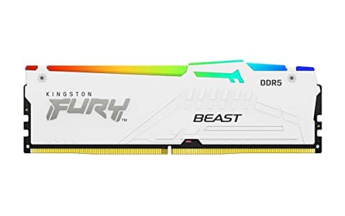 Kingston FURY Beast Weiß RGB EXPO 32GB 6400MT/s DDR5 CL32 DIMM Desktop Gaming Speicher Kit mit 2 - KF564C32BWEAK2-32