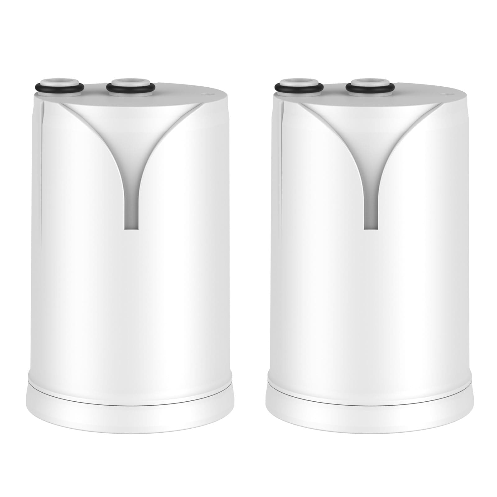 GLACIER FRESH On Tap V (600L–2uds) Cartucho de filtro de agua, compatible con Brita® On Tap V/Pro V-MF/HF, el filtro de carbón reduce el 99% de cloro, PFAS, microplásticos, metales y malos olores