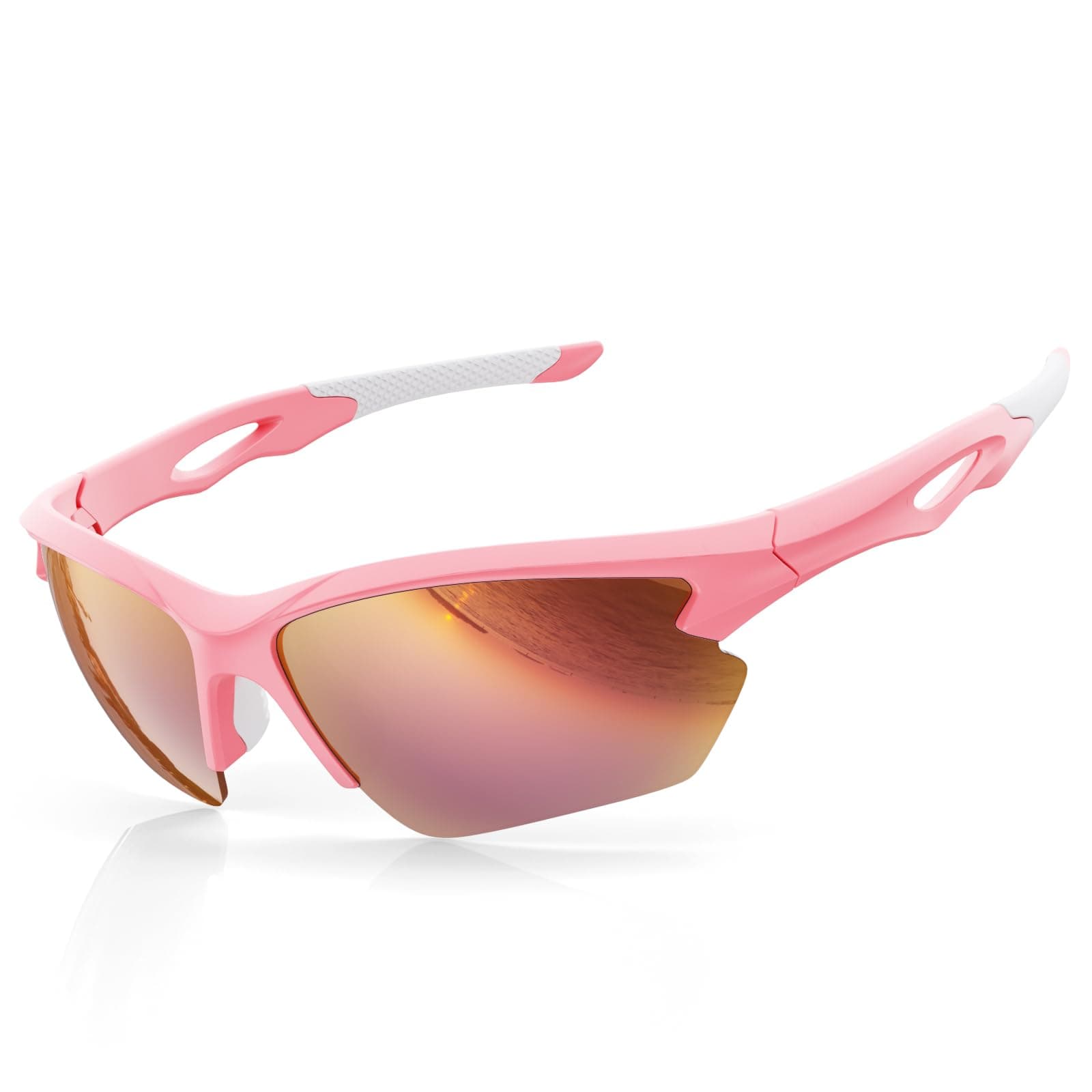 BONDDI Gafas de Sol Deportivas, Gafas de Sol Deportivas Polarizadas para Hombre y Mujer, Protección UV400, Montura TR90 Ligera y Envolvente para Ciclismo Pesca Golf Running Conducción Esquí Senderismo