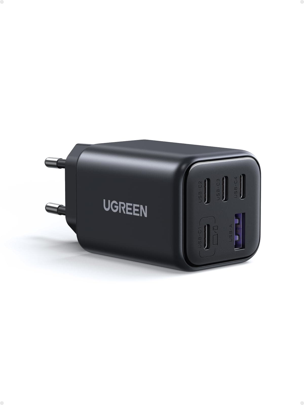 UGREEN 45W USB C Ladegerät 5-Port GaN Schnellladegerät PPS Netzteil PD Charger Adapter kompatibel mit Galaxy S25 Ultra, S24, iPhone 17 Pro Max, MacBook Air, iPad, Tab A8, Pixel 9