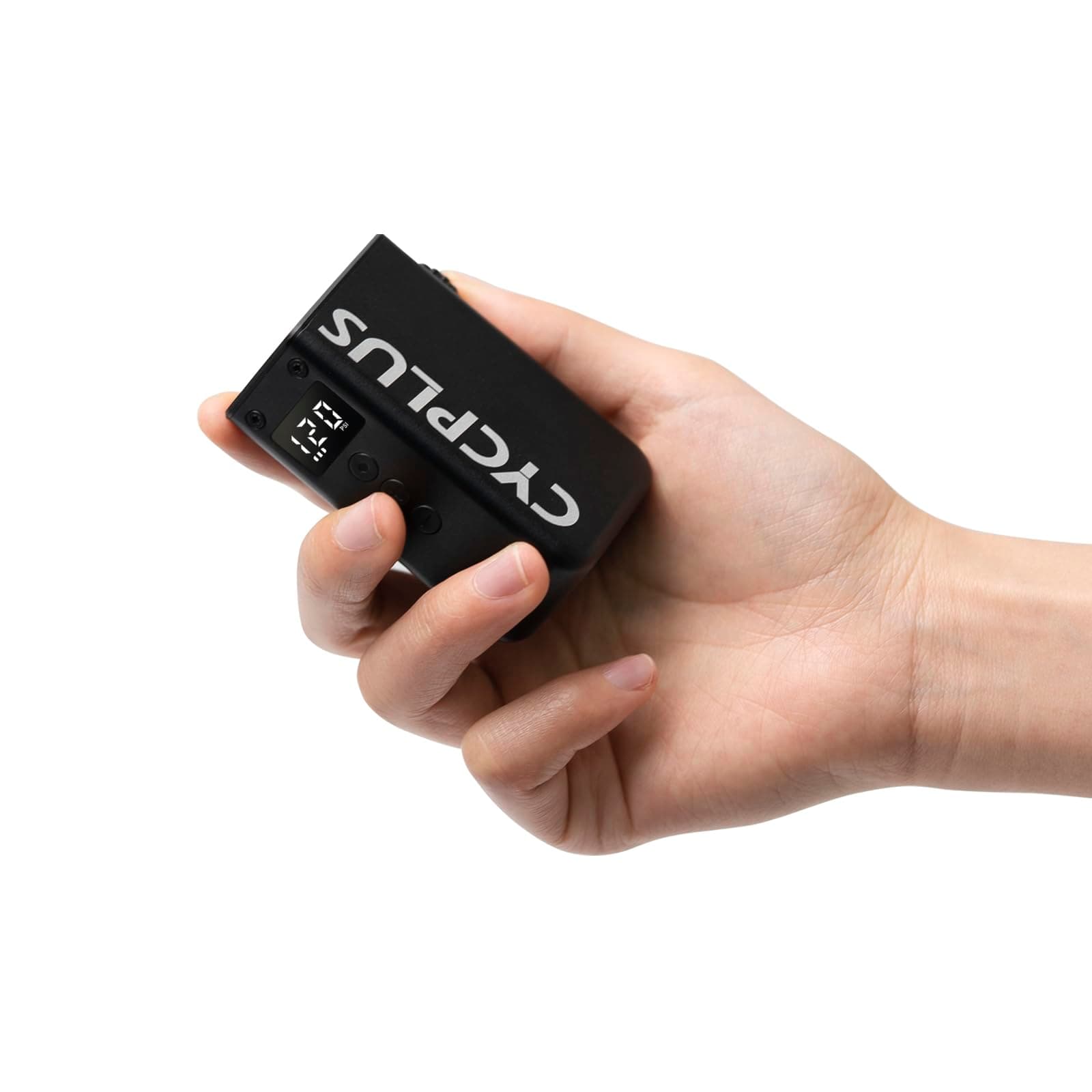 CYCPLUS Bomba Mini Medidor, MAX 120 PSI, Recargable, Inalámbrica, Auto Stop, Válvulas Presta y Schrader, para Bicicletas de Montaña, Ciudad, Carretera y E-Bike AS2 Pro (Actualizado 2025)