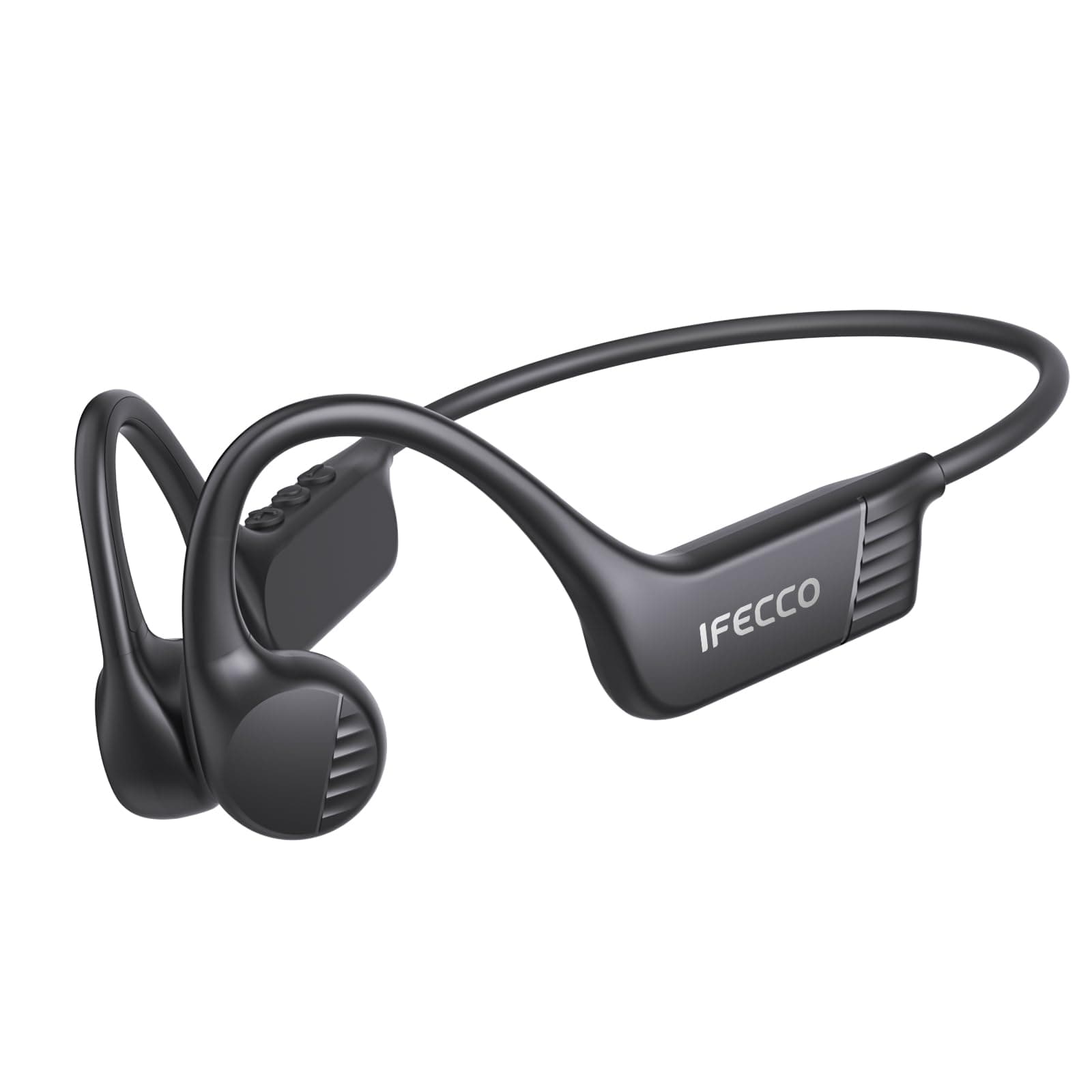 IFECCO Casque Conduction Osseuse Bluetooth 6.0 – IP67 Écouteurs Conduction Osseuse avec Micro, Casque de Sport sans Fil à Oreille Oouverte pour Le Cyclisme, la Course à Pied, la Randonnée