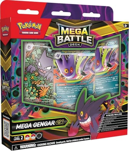 Pokémon TCG: Mega Battle Deck—Mega Gengar ex (1 spielfertiges 60-Karten-Deck)