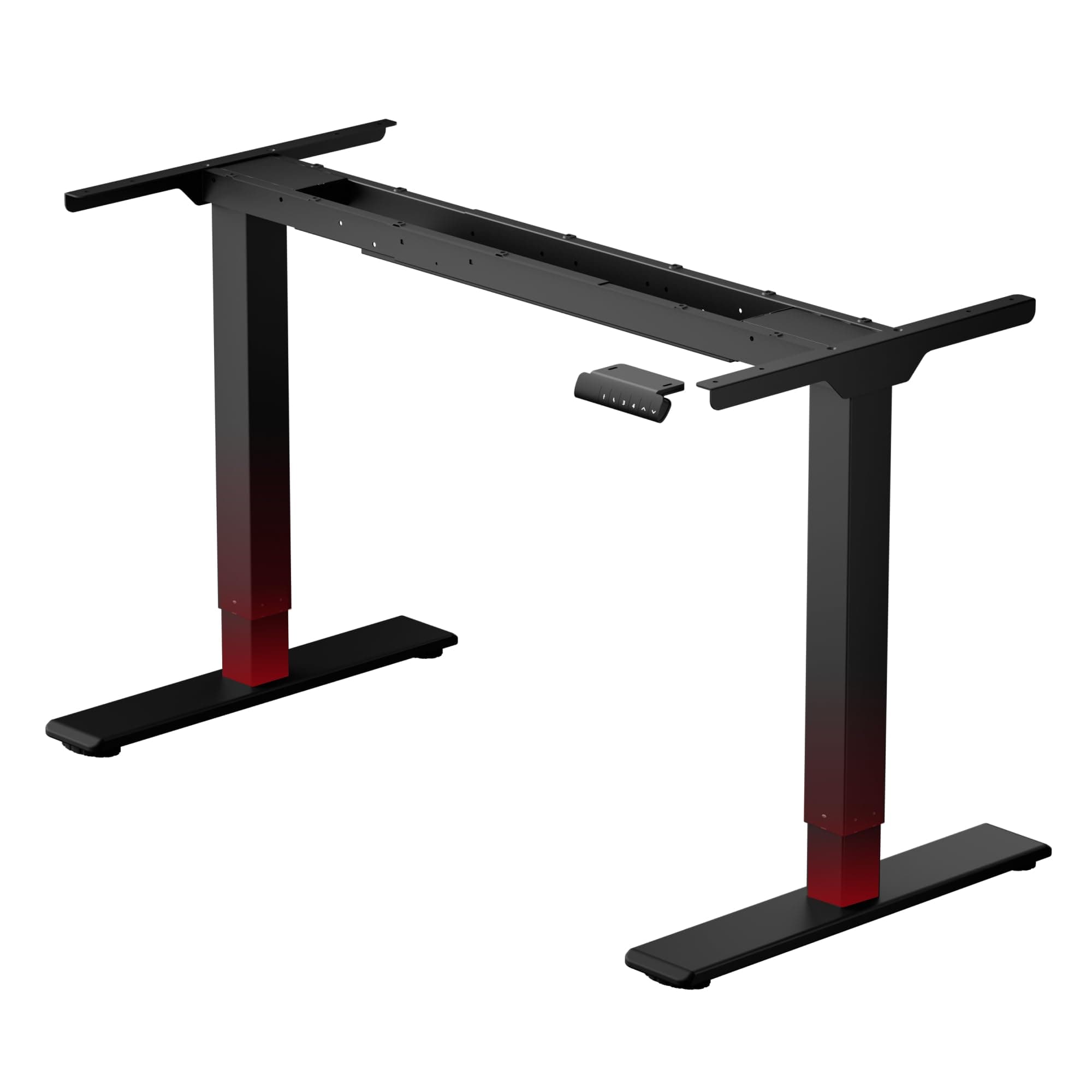 SANODESK 2 Motores Escritorio Eléctrico de Pie, Marco Ergonómico Ajustable, 4 Memorias, Compatible con Tableros de 120-180 cm, Capacidad de Carga hasta 120kg, Negro