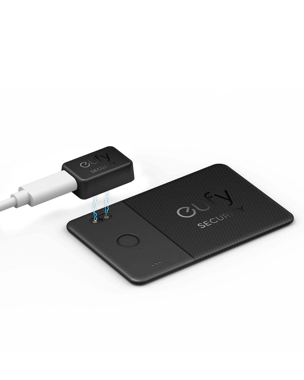 eufy SmartTrack-Karte E30 (Schwarz, 1er-Pack), Wiederaufladbar, Funktioniert mit Apple Wo ist? (nur iOS), Bluetooth-Tracker, Perfekt für Geldbeutel, Passetui und Laptop, Wasserabweisend