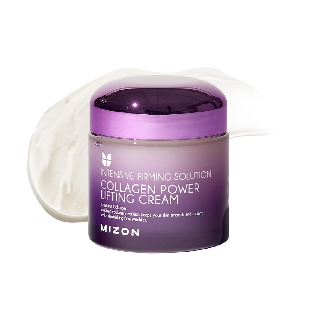 Mizon Crema Power Lifting al Collagene (75 ml) Idratante Intensiva con 75% di Estratto di Collagene Marino, Cosmetica Coreana