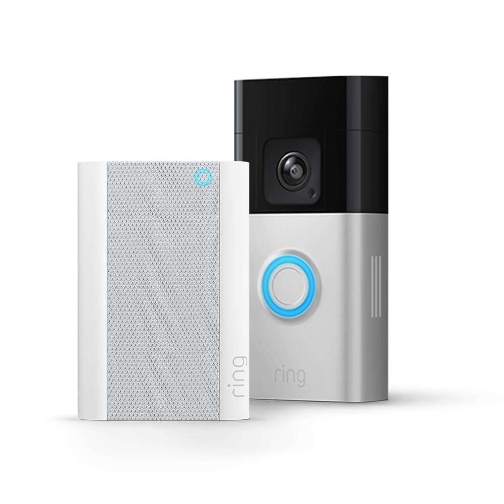 Ring Battery Video Doorbell Pro + Chime Pro di Amazon | Videocitofono senza fili, video a figura intera, rilevazione di movimento 3D, visione notturna a colori, wi-fi