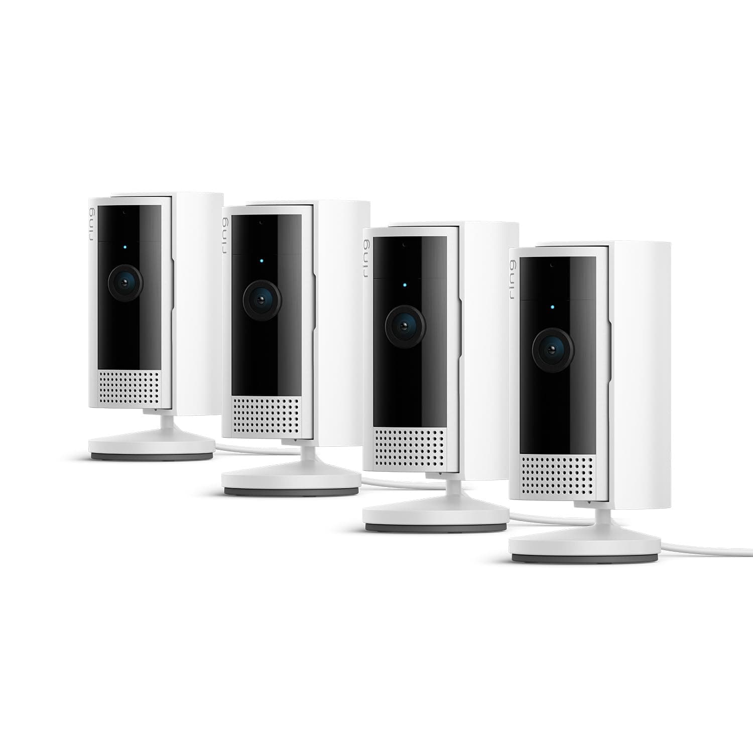 Ring videocamera interna (Indoor Camera 2ª gen.) | Telecamera di sorveglianza per animali domestici, audio bidirezionale, copertura per la privacy | Ring Home: 30 gg. prova gratuita | 4 telecamere