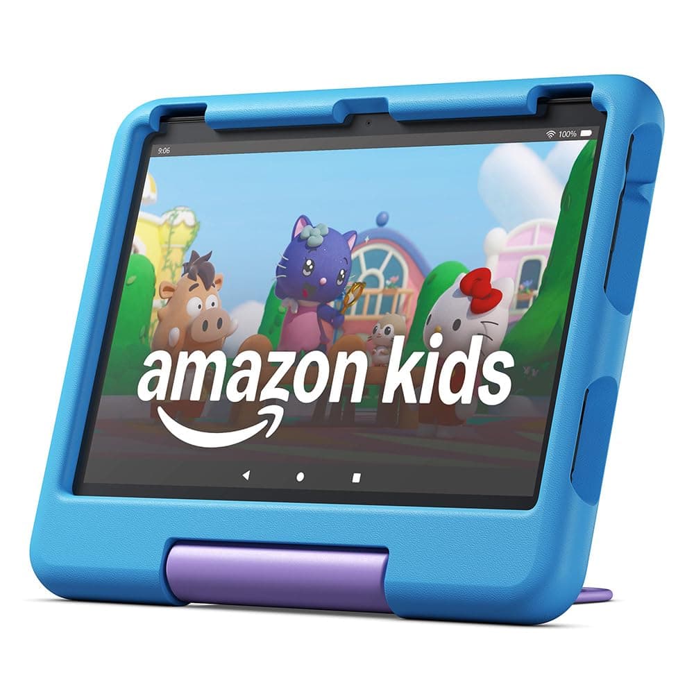 Fire HD 10 Kids-Tablet (Neueste Generation), für Kinder ab dem Vorschulalter | Mit brillantem 10-Zoll-Display, Kindersicherung und 2 Jahren Sorglos-Garantie | Version 2023, 32 GB, blau
