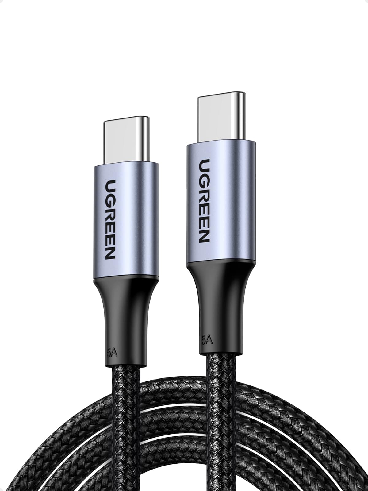 UGREEN USB C Kabel 100W PD 3.0 Ladekabel USB C Schnellladekabel 5A/20V PPS kompatibel mit iPhone 17/Air/16/15, M3 MacBook Pro/Air, 2024 iPad Air, Galaxy S24 Ultra Pixel 9 Steam Deck usw. (0.5M)