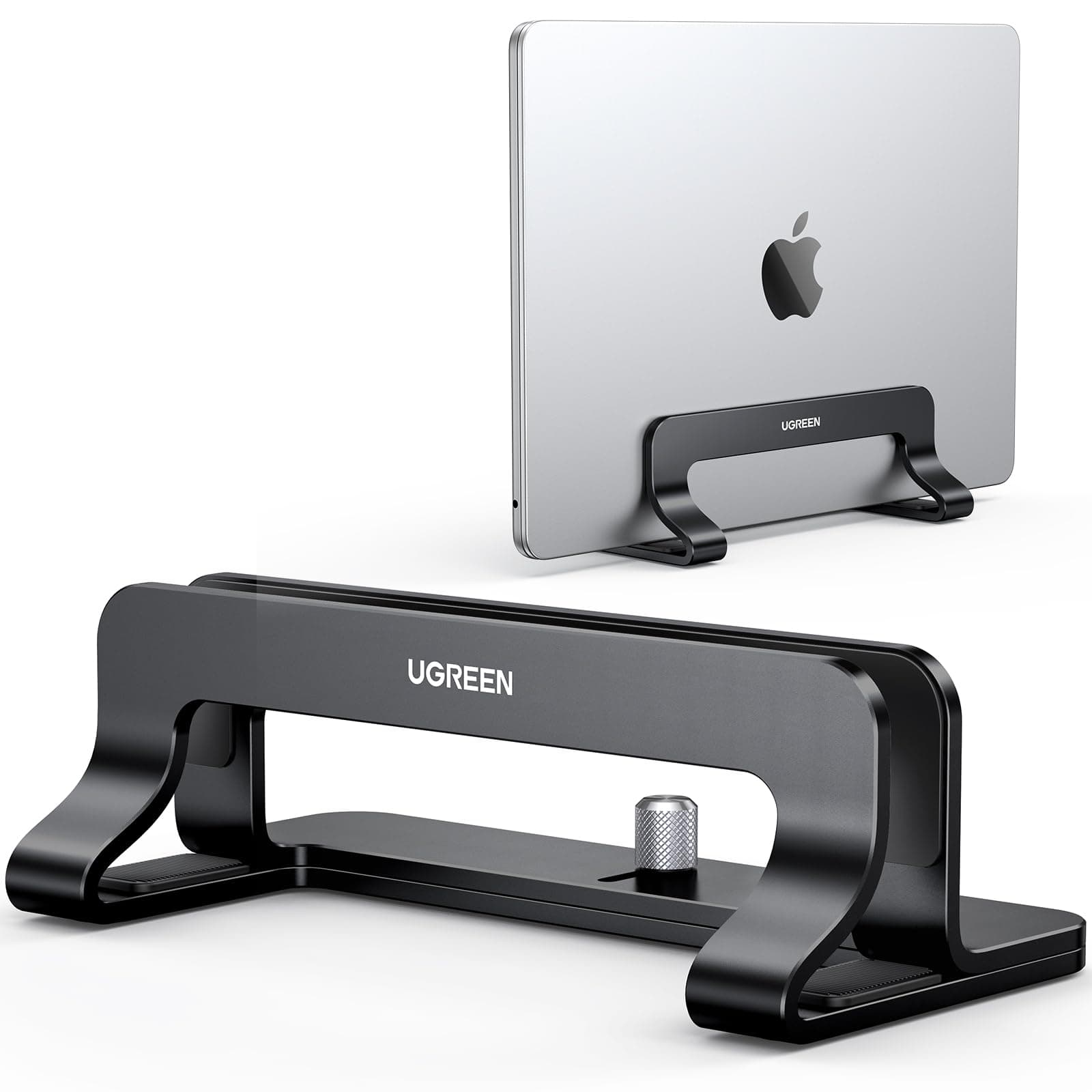 UGREEN Vertikaler Laptop Ständer Aluminium Vertikal Stand Laptopständer Platzsparender Laptop Halter mit thermischer Basis für Laptops,MacBook Air,Pro,Samsung, iPad,Tablets