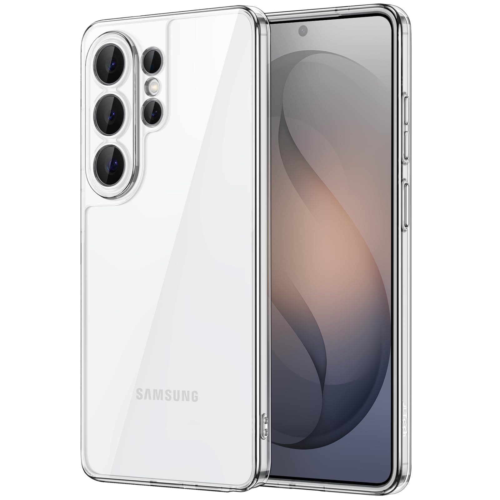 JETech Hülle für Samsung Galaxy S26 Ultra, Vollständig Kameraschutz, Nicht Vergilbende Stoßfest Stoßfänger Handyhülle, Anti-Kratzer Harte PC Rückseite (Durchsichtig)