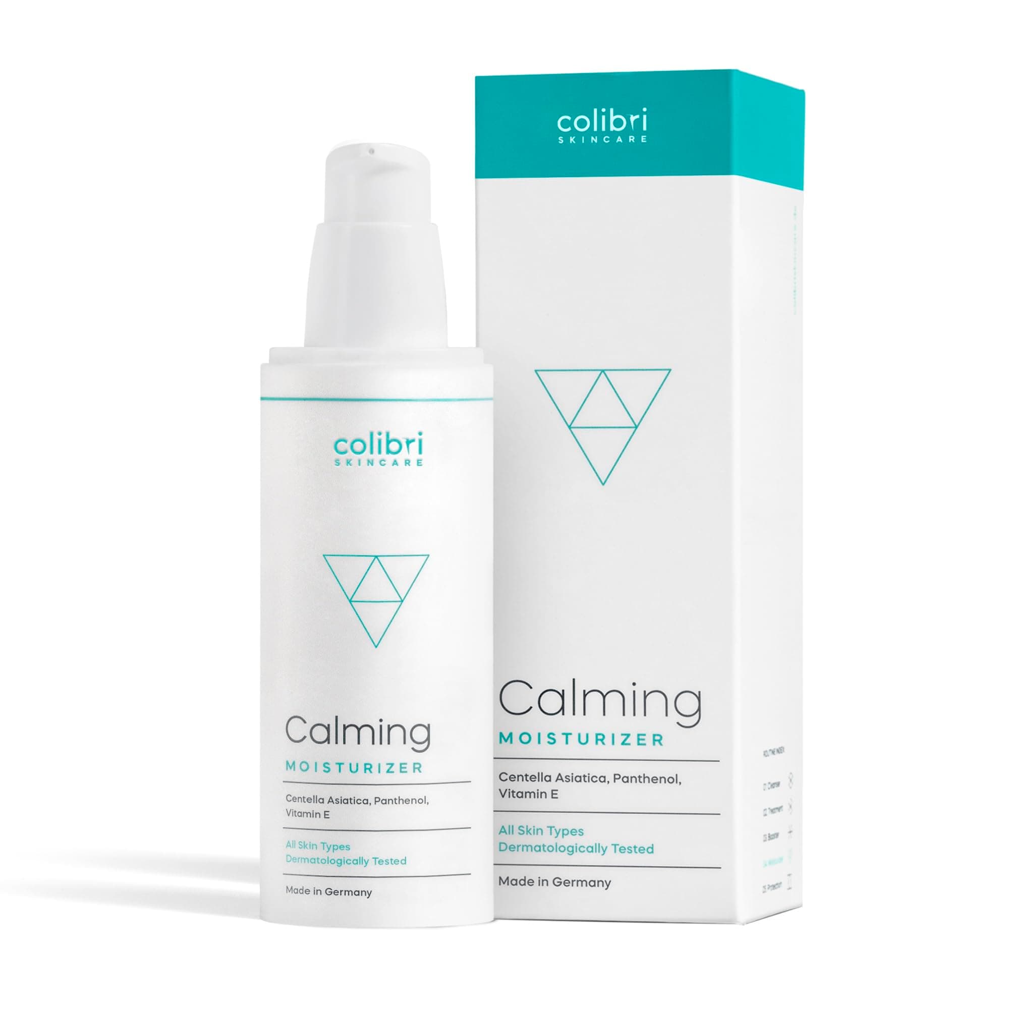 colibri skincare Calming Moisturizer 80ml - Tagescreme mit Hyaluron Serum und Sheabutter für optimale Pflege den ganzen Tag ohne zu fetten - Gesichtscreme für Frauen und Männer - face cream
