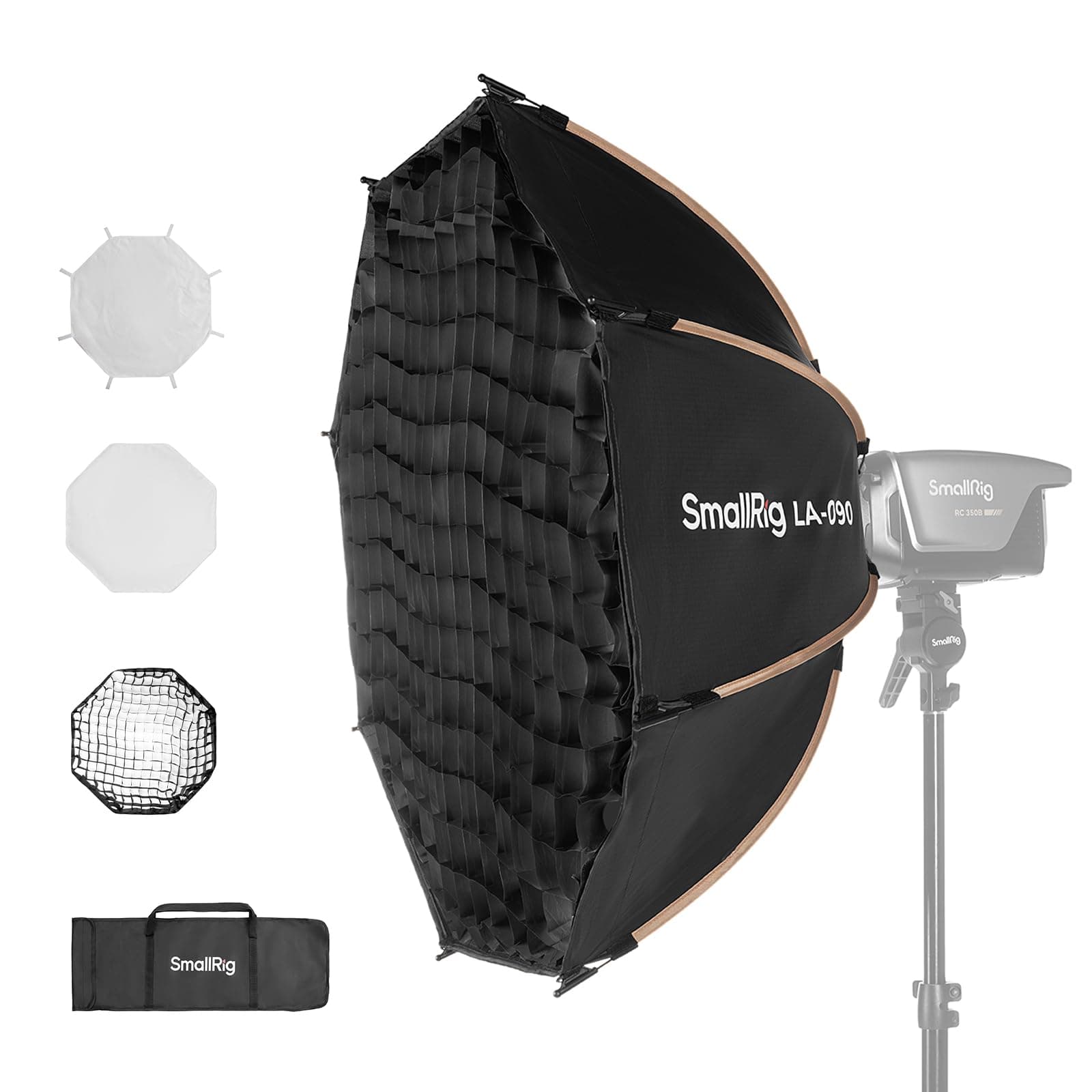 SMALLRIG 35" / 90cm Parabolic Softbox LA-O90, Quick Release Octagon Softbox für Bowens Mount COB Lights für SMALLRIG für Neewer für Aputure für Godox - 4633