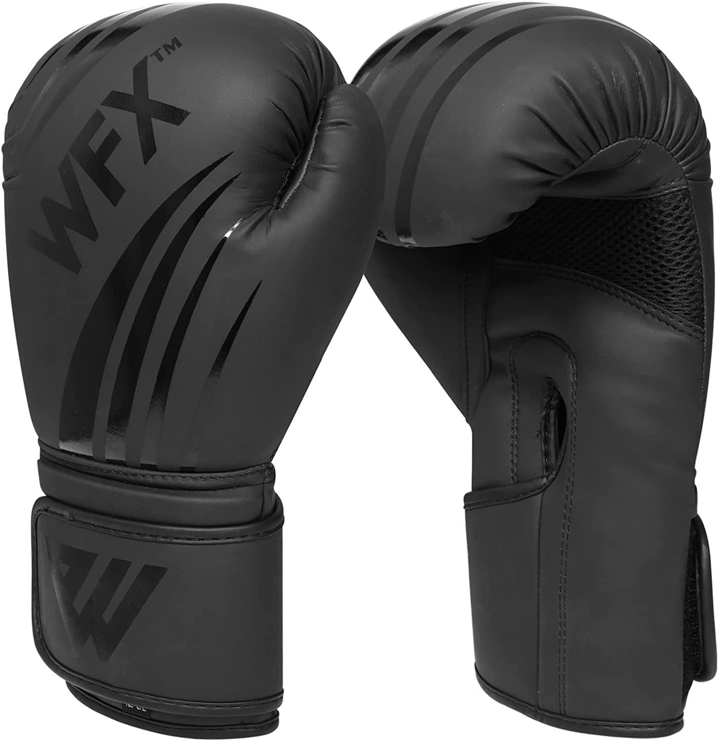 WFX Guantes de boxeo de cuero para artes marciales mixtas, sparring, kickboxing, saco de boxeo, entrenamiento, Muay Thai
