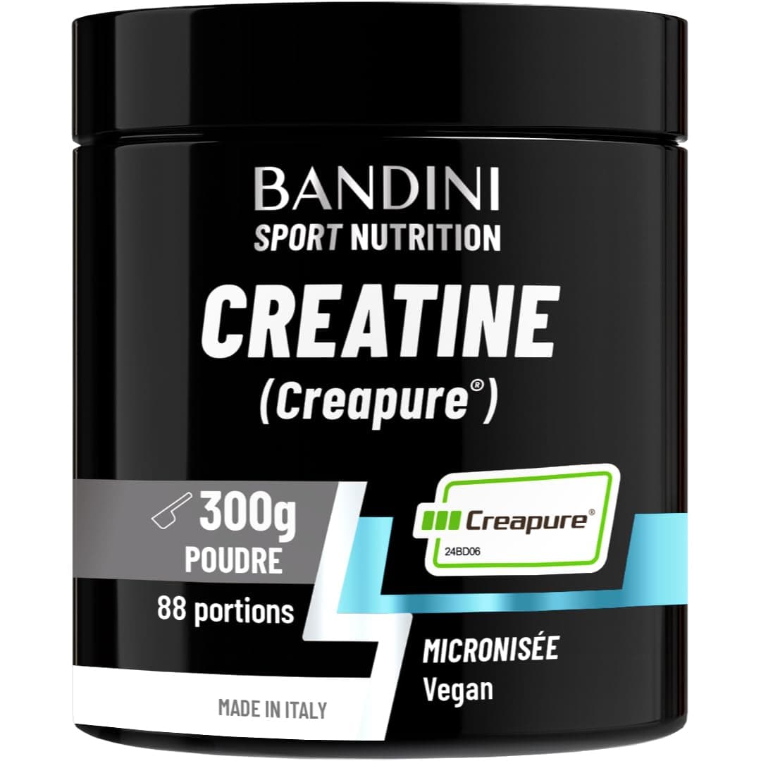 Bandini® Créatine Creapure® Monohydrate en Poudre | Creatine Powder 100% Pure | Prise de Masse Musculaire et Force | Supplément pour l'Entraînement et la Musculation | Pour l'ATP et la récupération