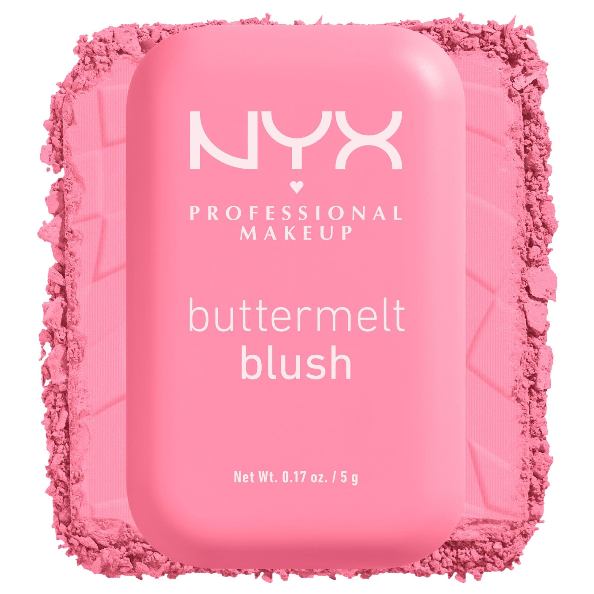 NYX PROFESSIONAL MAKEUP - Blush en Poudre, enrichi en beurre de mangue, beurre d'amande & beure de karité - Texture Fondante - Formule Vegan - Buttermelt Blush, Teinte : Butta Together