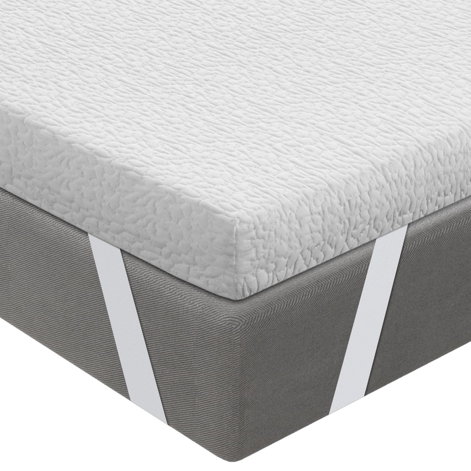 BedStory 10CM Topper 135x190, Topper Viscoelastico con Memoria, Cubrecolchón de Espuma con Memoria, Sobrecolchón Extraíble y Lavable