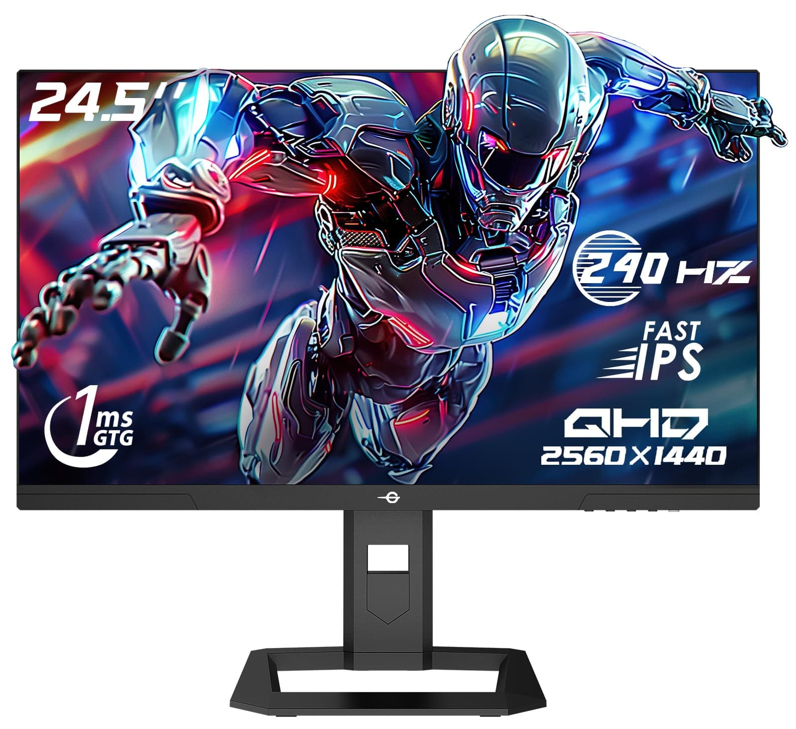 TITAN ARMY 240Hz 1440P Ecran PC Gamer 24.5 Pouces, QHD 2560 x 1440, Fast IPS 1ms GTG, Adaptive Sync Moniteur, HDR500, 123% sRGB, Supports réglables, 100*100 VESA,HDMI 2.0 DisplayPort 1.4 P2510S PLUS