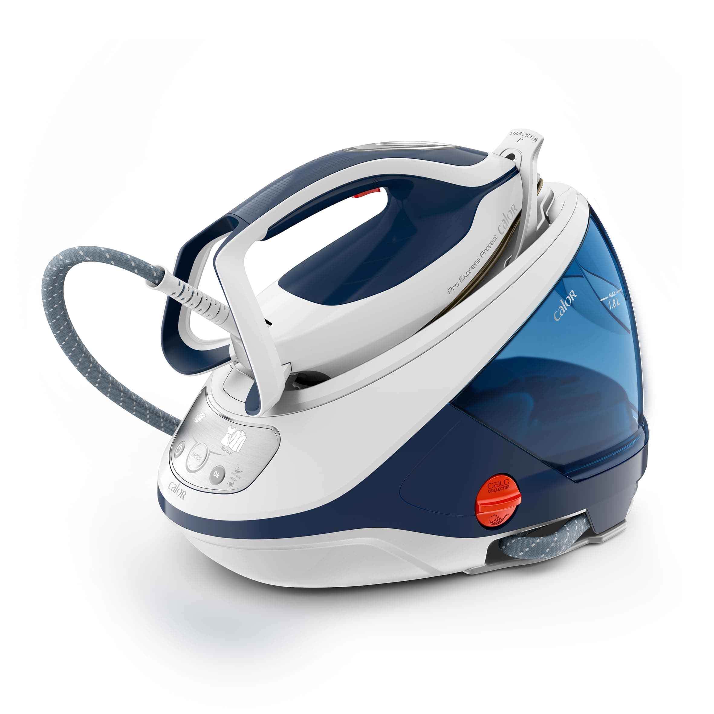 Calor Pro Express Protect, Centrale Vapeur Haute Pression, 7,2 Bars, Débit vapeur 500 g/min, Sans réglage, Fabriqué en France, GV9223C0