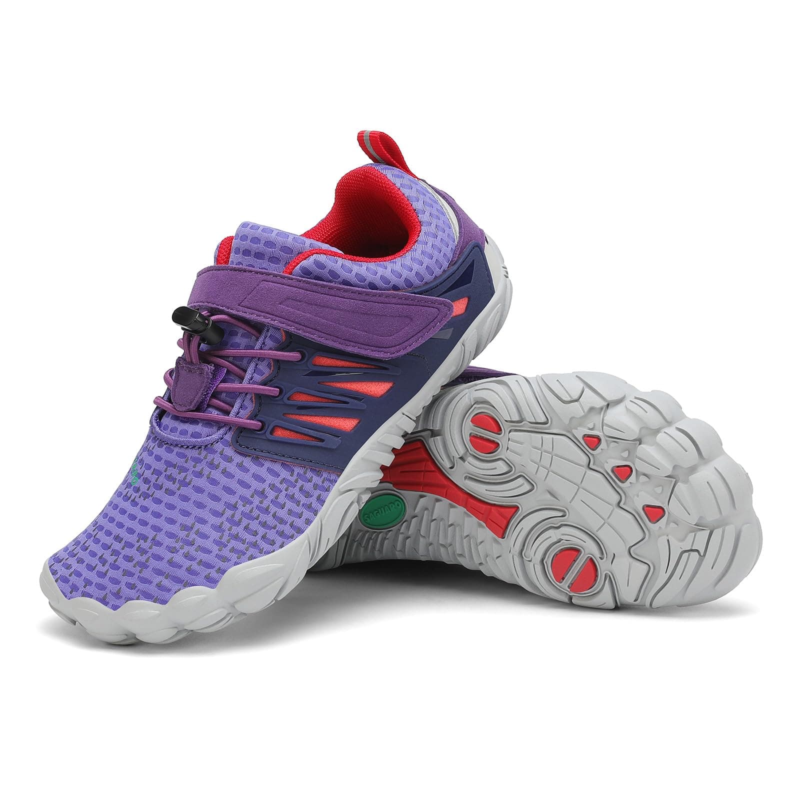 SAGUARO Barefoot Zapatillas Minimalista Comodas Zapatillas de Trail Running per Niños Niñas, Gr.24-36