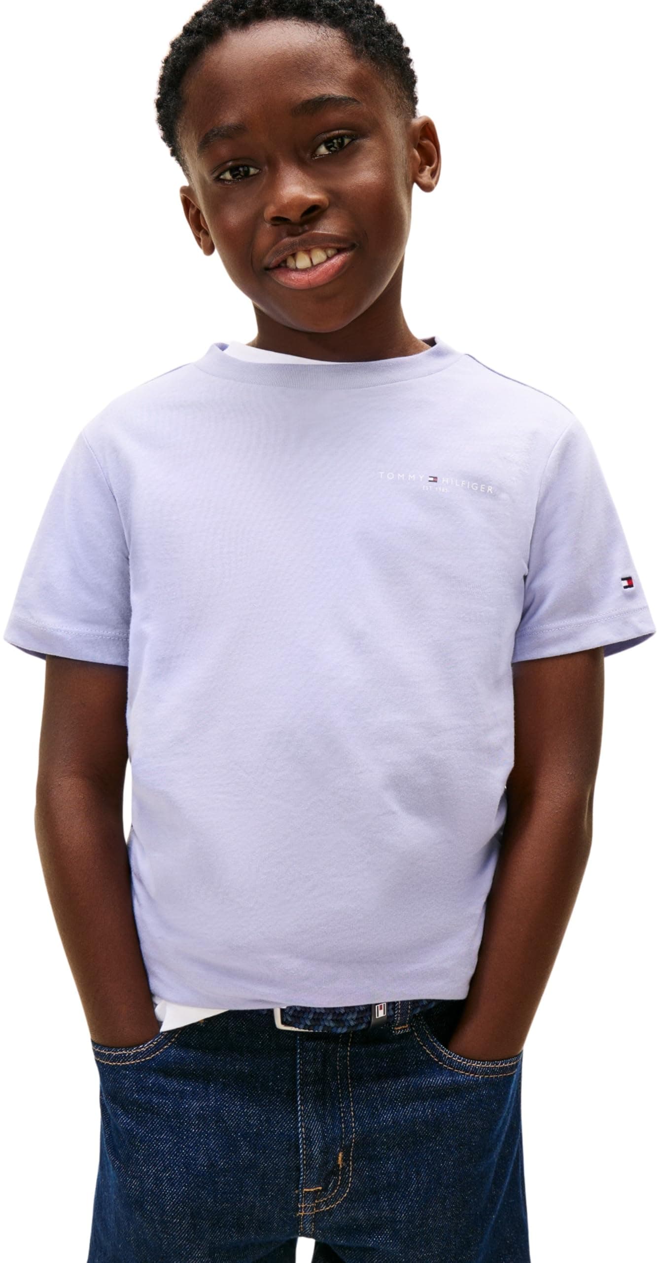 Tommy Hilfiger Mini Corp T-Shirt Ks0ks00661 Maglietta S/S Unisex - Adulto (Pacco da 1)