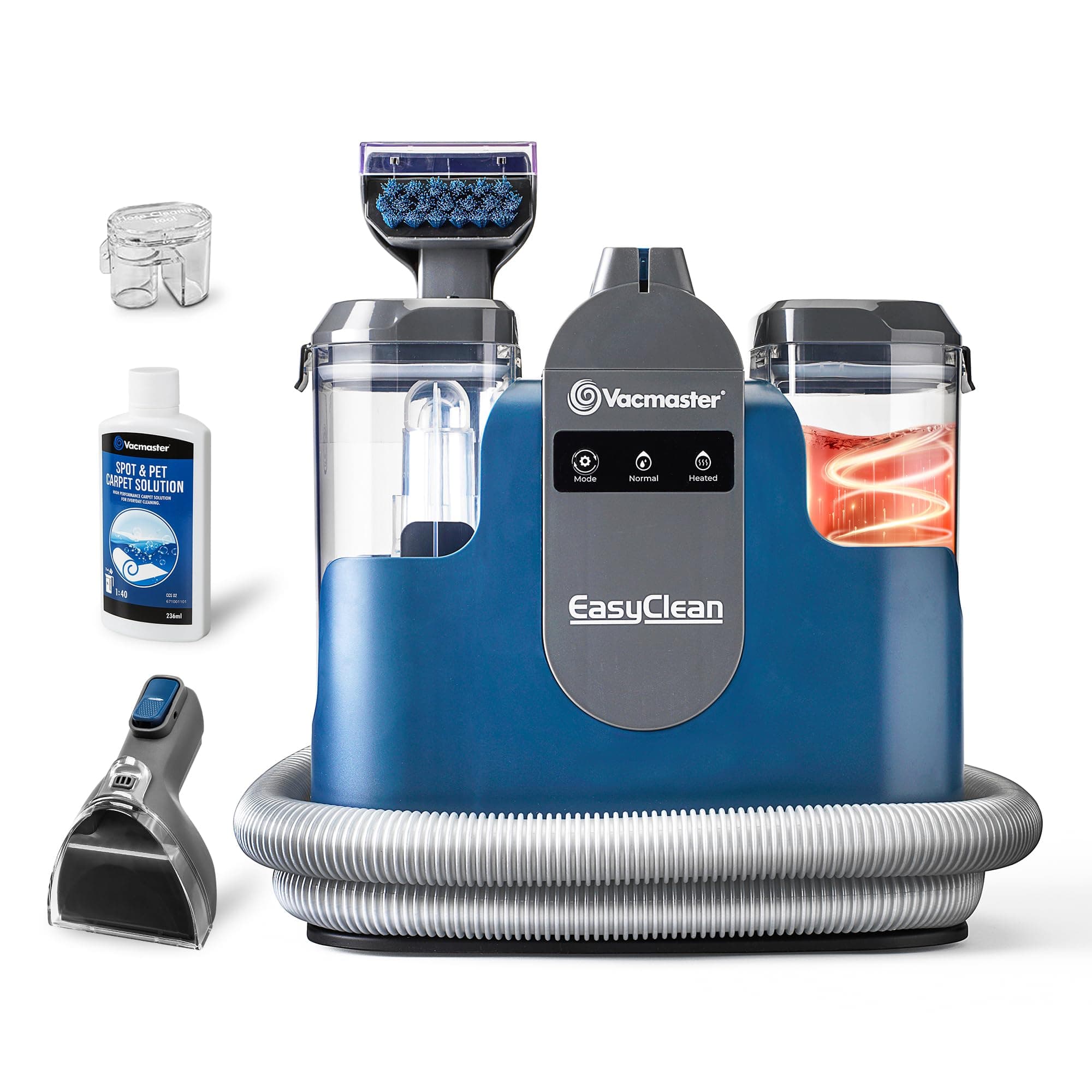 Vacmaster SCC1201H 500W Aspiradora Limpiadora de Alfombras con Tecnología de Calentamiento Dispositivo de Limpieza de Tapicería Ideal para Limpiar, Sofás, Asientos de Coche, Moquetas