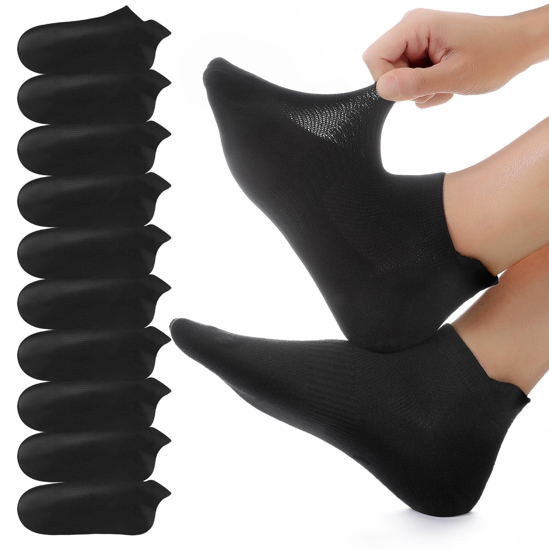 YouShow 10 Paia Calzini Corti Uomo Donna Sportive Traspirante Calze Cotone Calzini