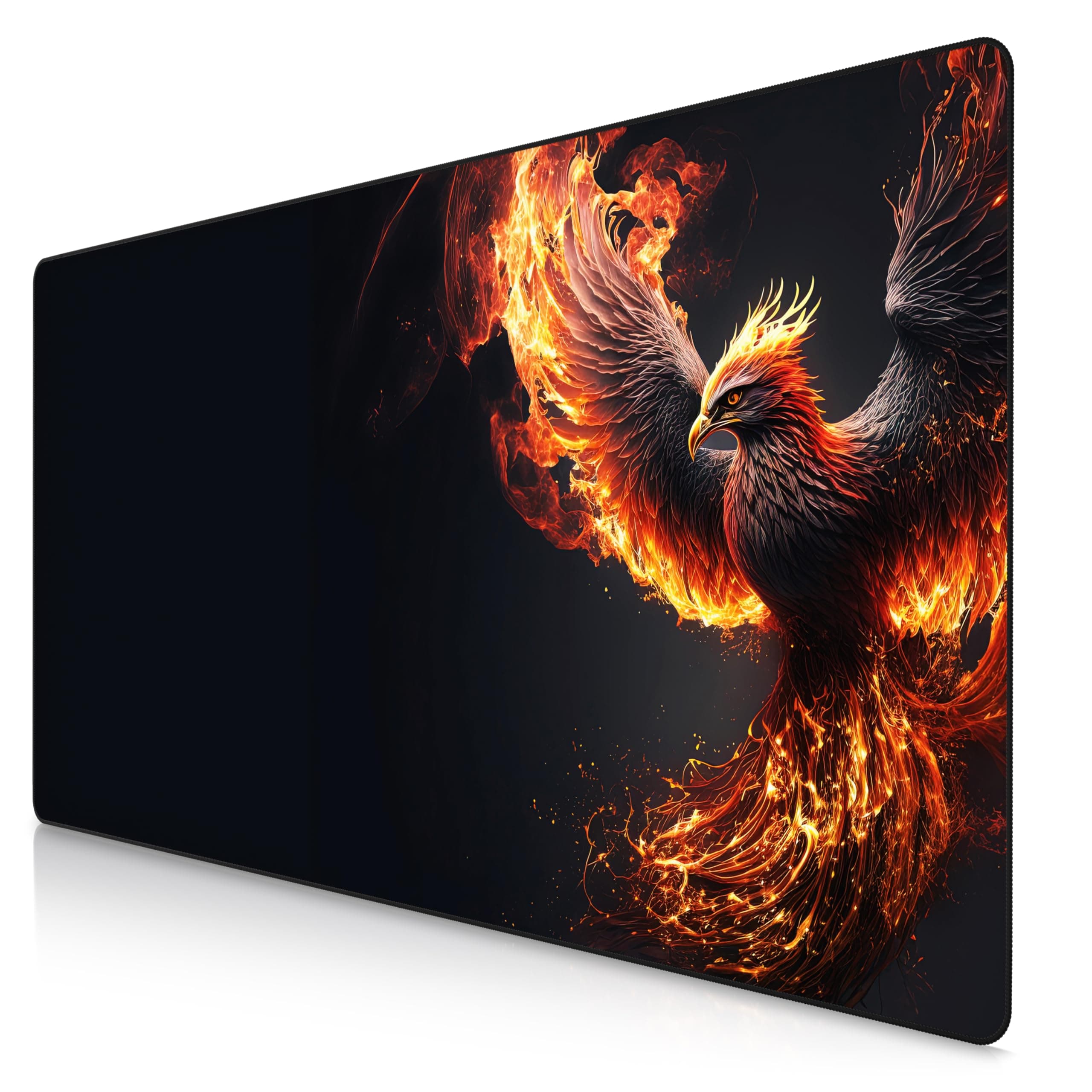 Titanwolf XXXL Übergröße Mauspad 1200x600mm, Gaming Mousepad Groß,120x60 cm Tischunterlage Large Size, verbessert Präzision und Geschwindigkeit XXXL, für Logitech Maus und Tastatur, Phoenix