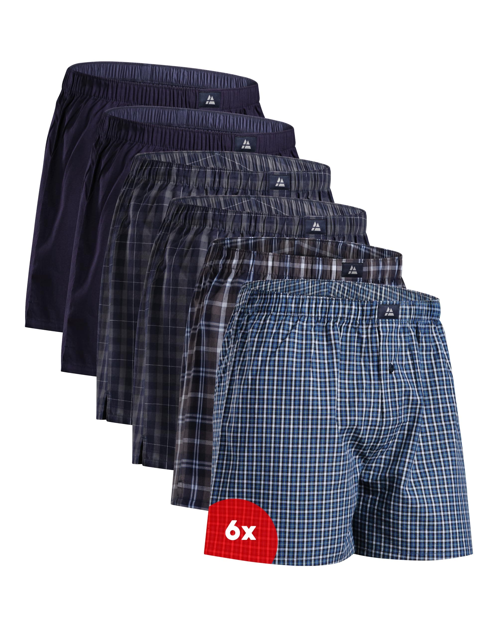DANISH ENDURANCE Calzoncillos Hombre Boxer de Tela, 100% Algodon Organico Premium, Pack de 4 y 6 - Ropa Hombre, Ropa Interior