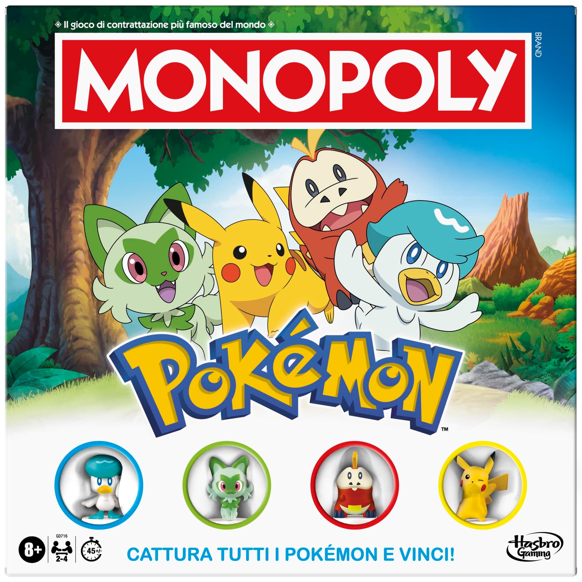 Monopoly Pokémon Edition, gioco da tavolo - Versione italiana