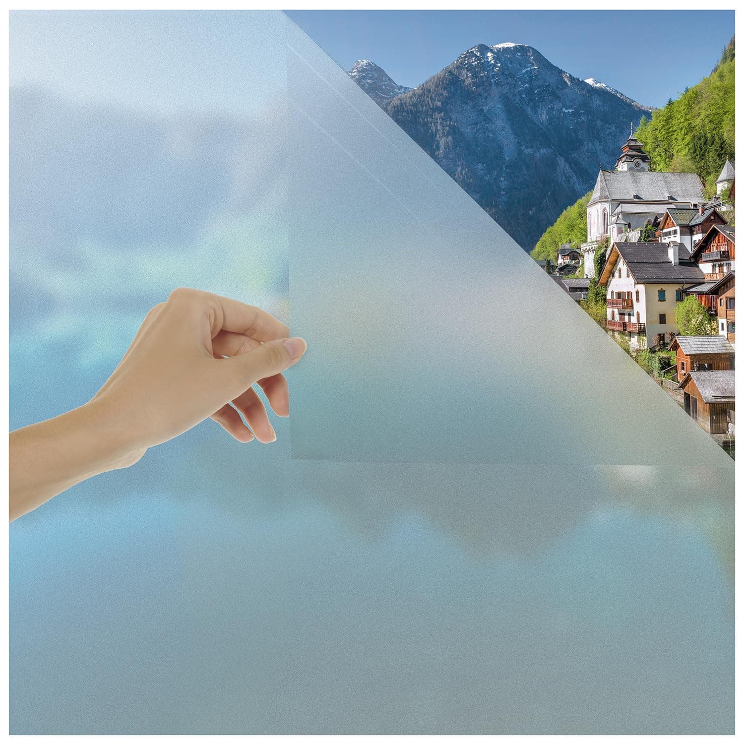 Blumtal - 1 Sichtschutzfolie für Fenster, selbstklebend, blickdicht, blickdicht, Sichtschutz, UV-Schutz, matt, 60 x 200 cm