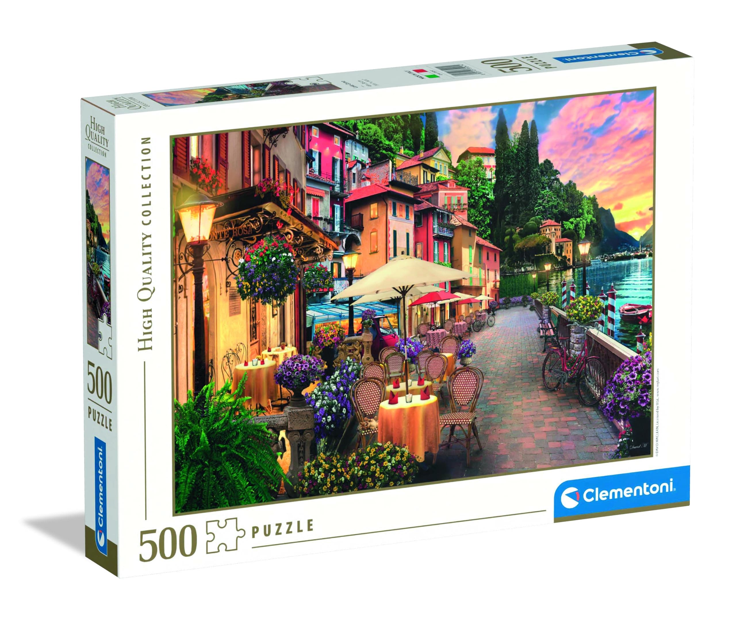 Clementoni 35041 Monte Rosa Dreaming – Puzzle 500 Teile ab 9 Jahren, buntes Erwachsenenpuzzle mit kräftigen Farben, Geschicklichkeitsspiel für die ganze Familie, schöne Geschenkidee